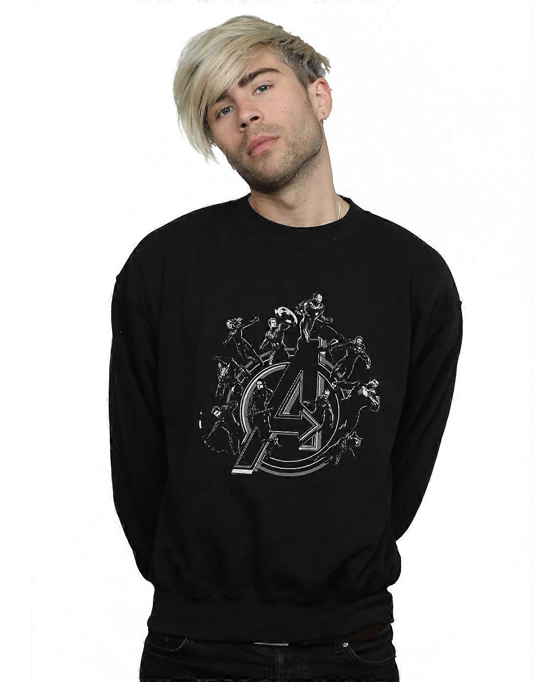 Marvel Men's Avengers Endgame Hero Circle Sweatshirt
