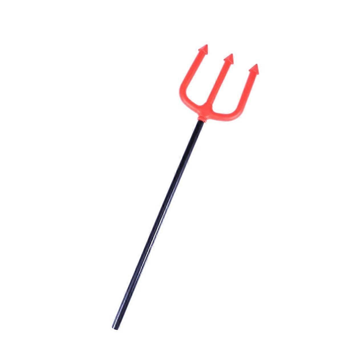Halloween Devil Pitchfork Prop Red Trident Fork Costume Accessory for Adults and Kids