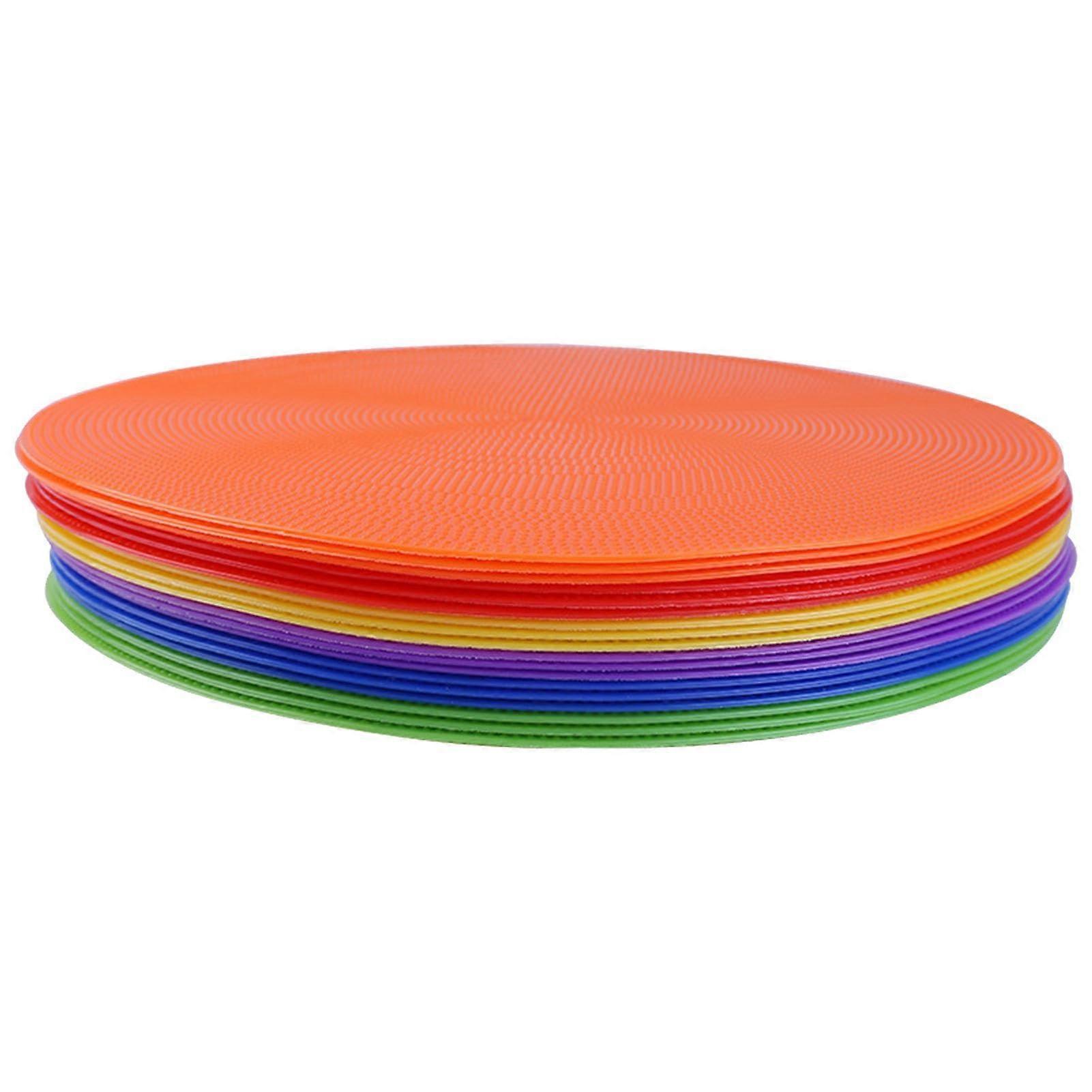 Soccer Training Disc 25cm PVC with Enhanced Grip and Bright Design for Agility Practice