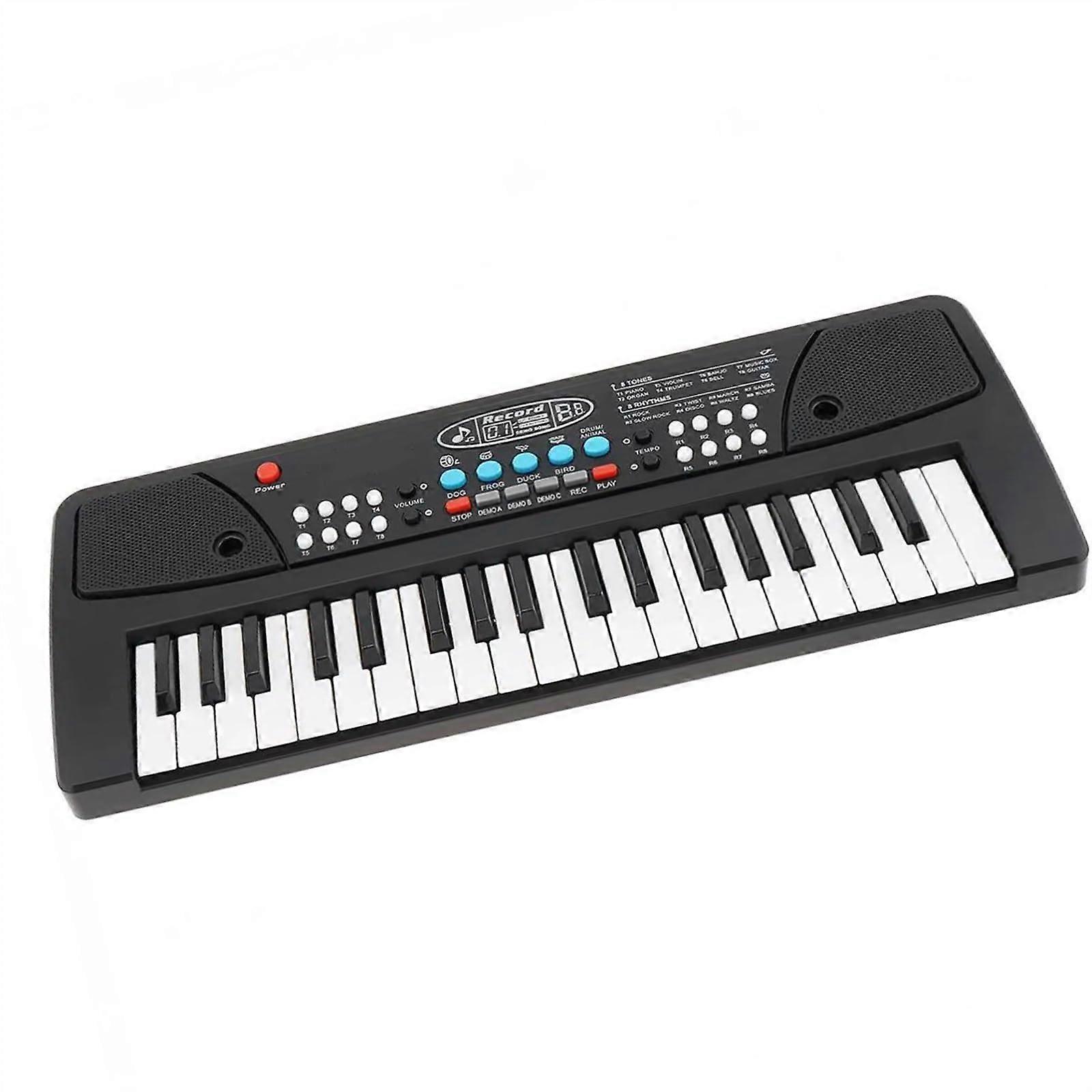 37 Key Electronic Keyboard with Microphone, Lightweight Digital Piano Keyboard for Beginners
