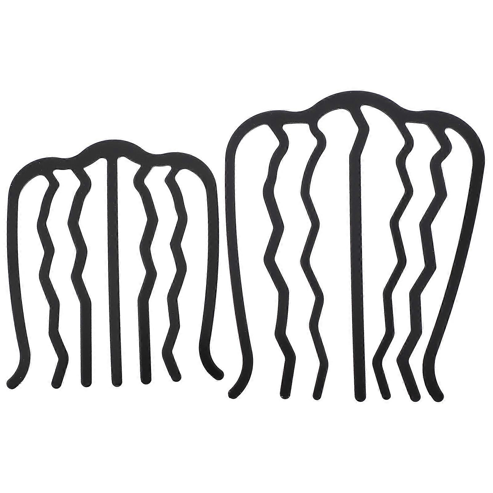 Hair Side Combs Clips U Shape Design For 2Pcs
