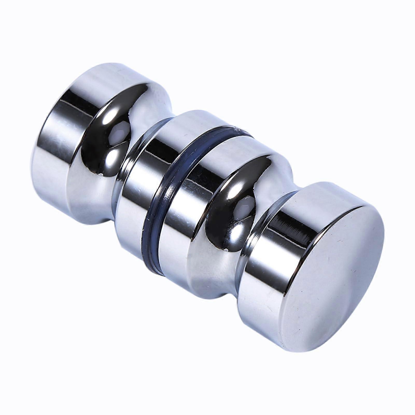 Glass Shower Door Handle Solid Aluminium Alloy Knob Back to Back Easy Install Moisture Resistant
