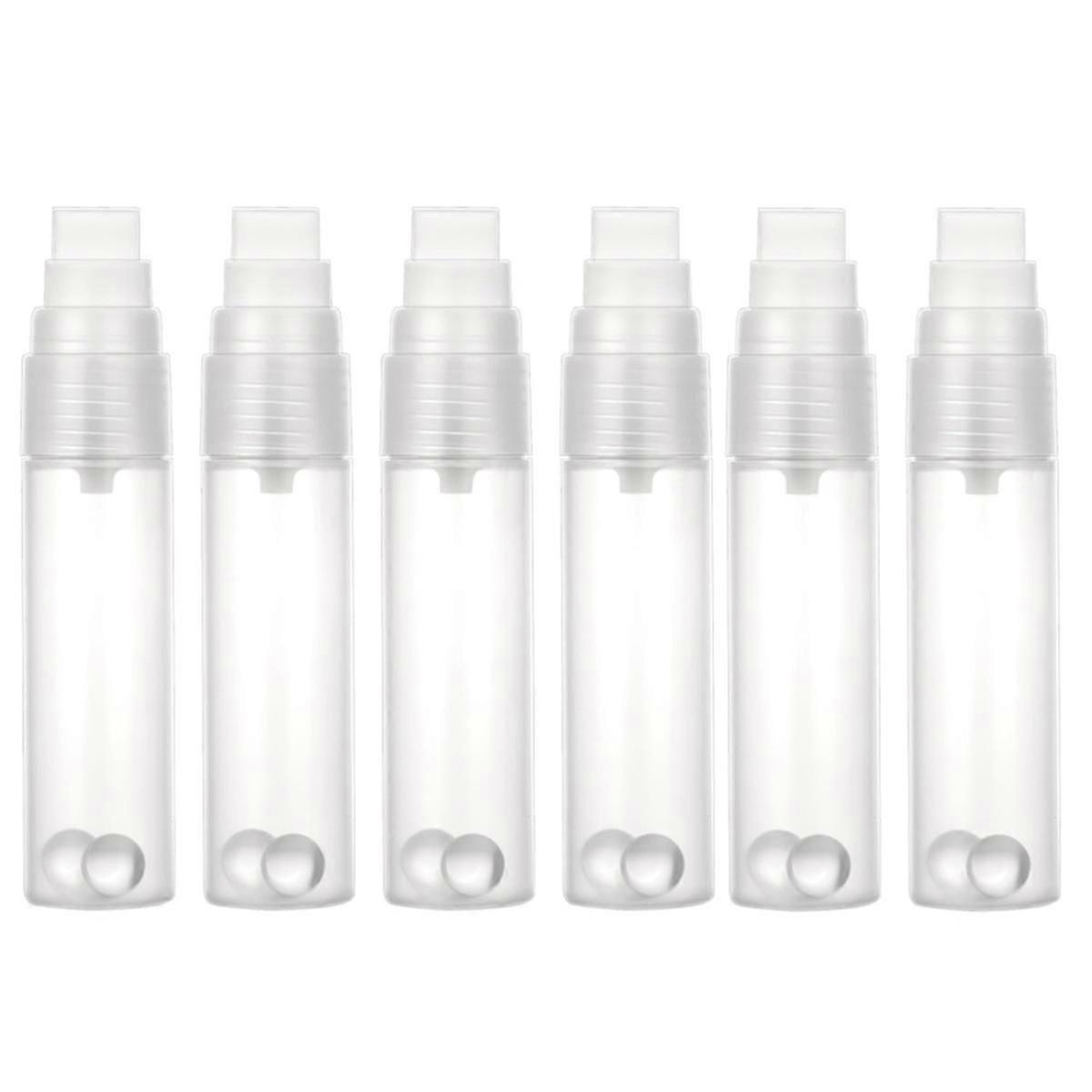 6Pack Refillable Paint Pens Empty Refillable Markers Flat Head Graffiti Markers,Clear Acrylic Filla