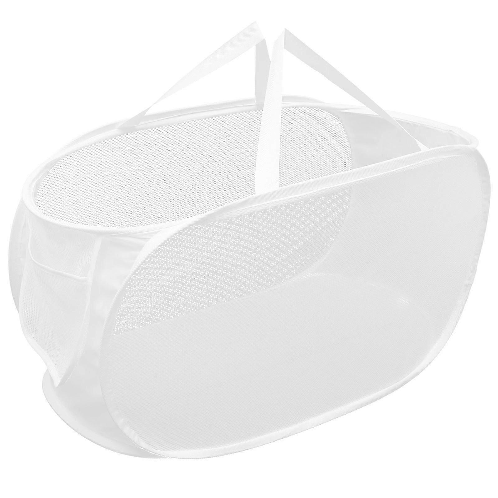 Foldable, portable, large-capacity mesh laundry basket/storage basket