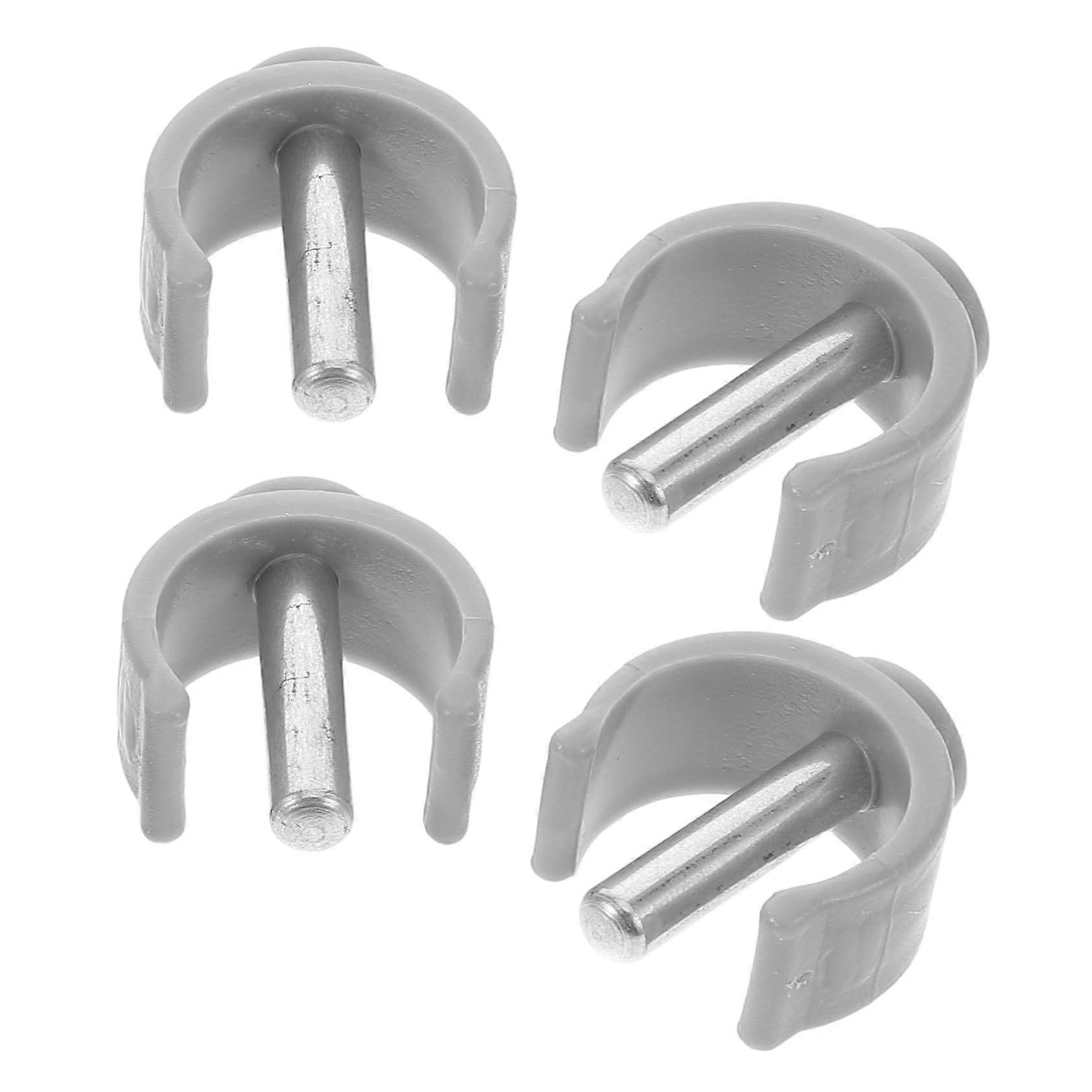 Walker Accessories 4pcs Universal Grip Clamp with AntiSlip Handle Clips for Crutch Replacement