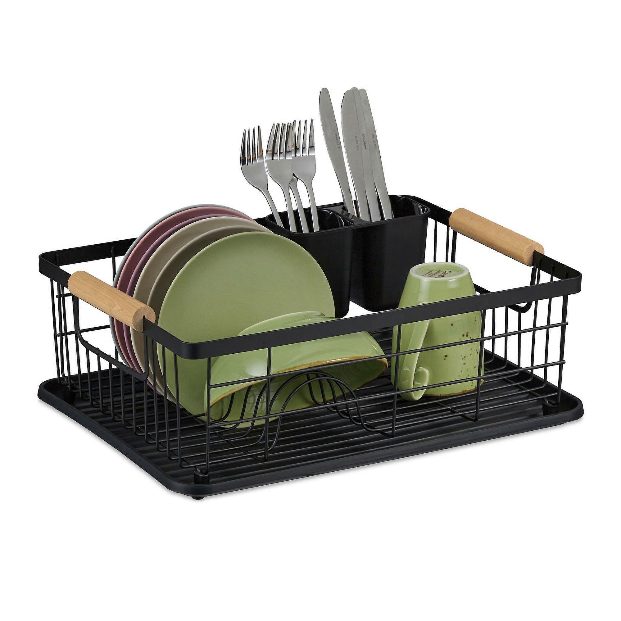Sink drain with drip tray