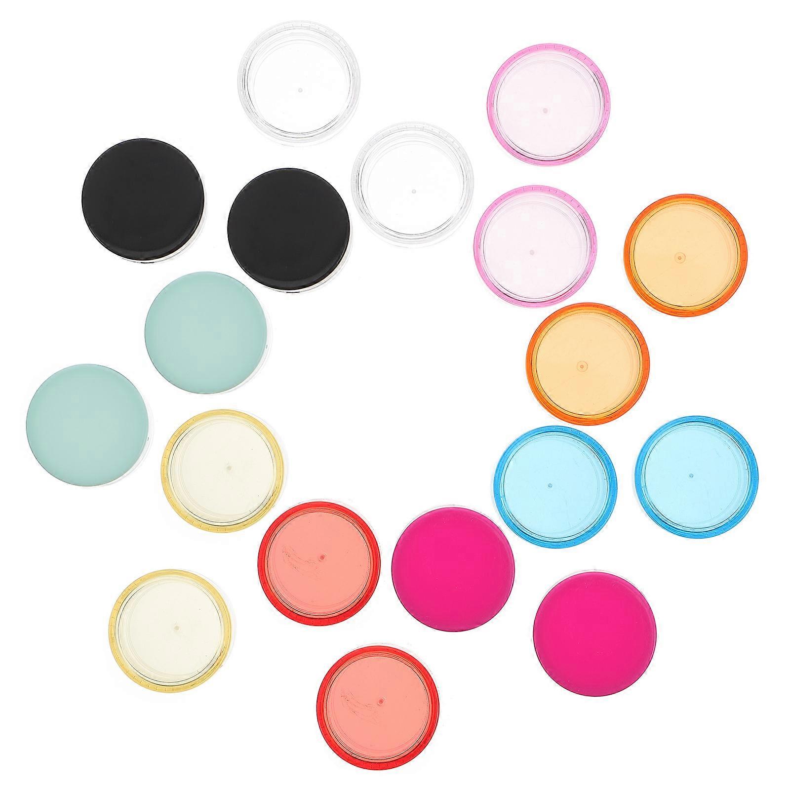 Cream Boxes for Storage 100Pcs Assorted Color PP Cosmetic Containers