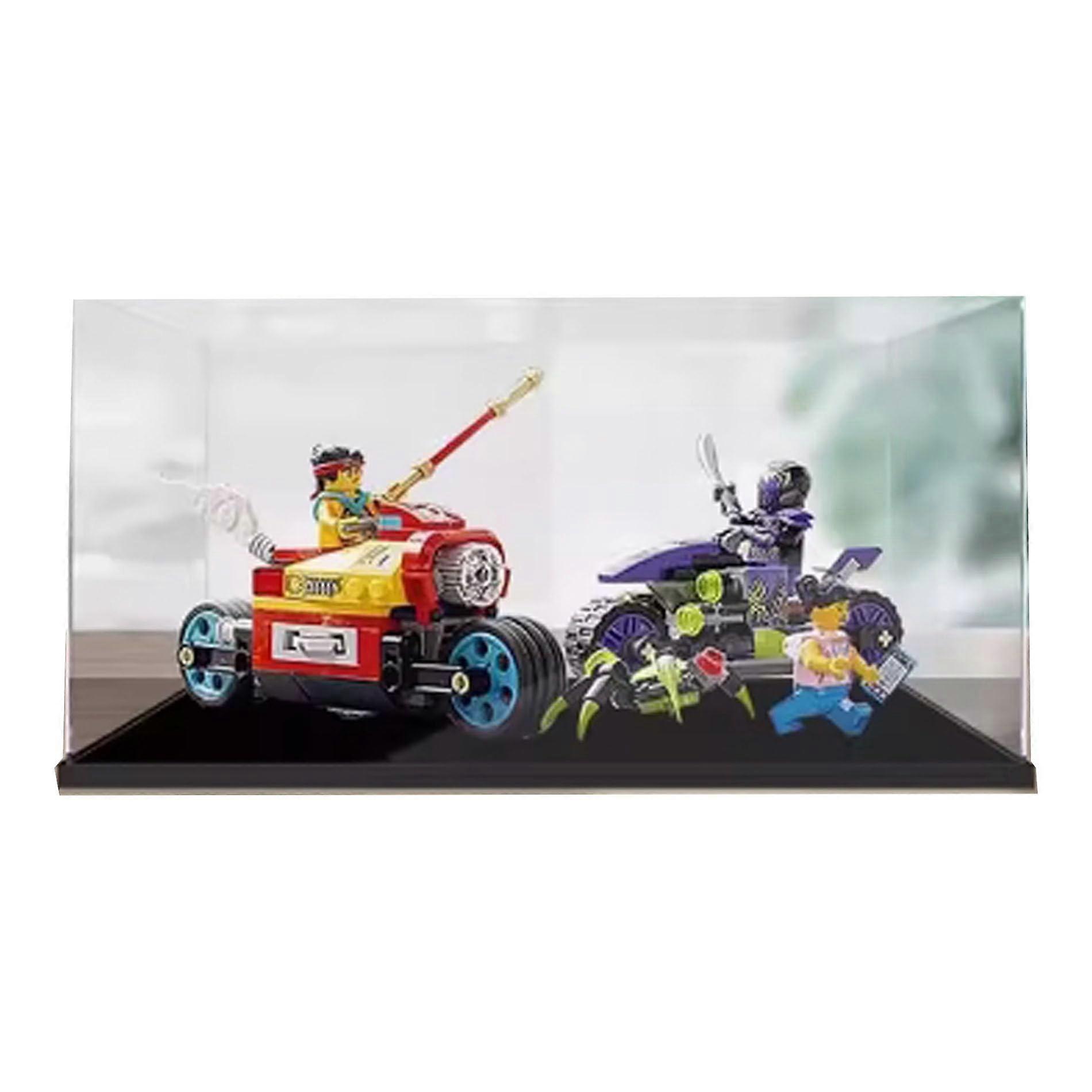 Acrylic Display Case Compatible with  80018 Motorcycles Block Models, Dustproof Clear Acrylic Box 2mm