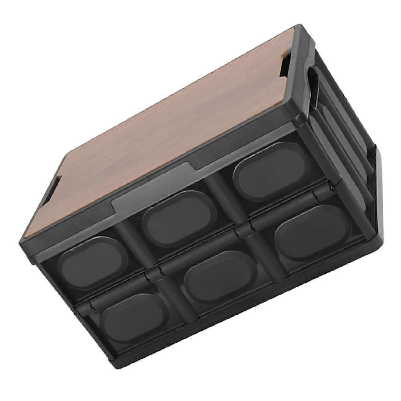 Large Capacity Foldable Storage Bin with Cover, Clear Stackable Organizer for Outdoor and Home