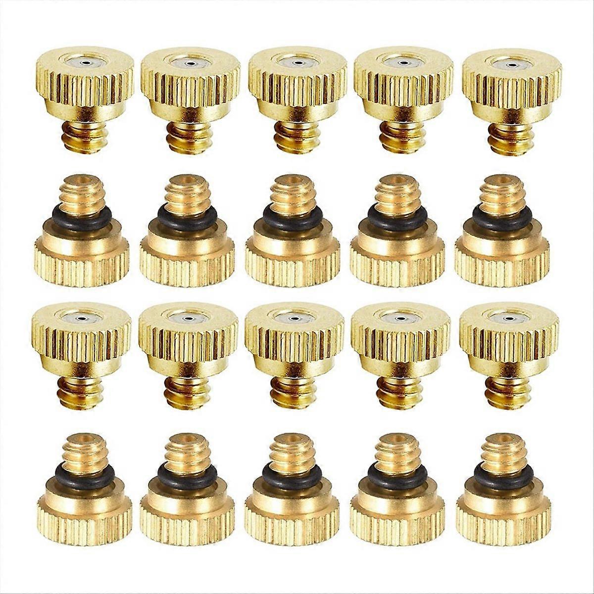 30er-Pack Messing-Nebeldüsen-T-Stücke, Messingdüsen