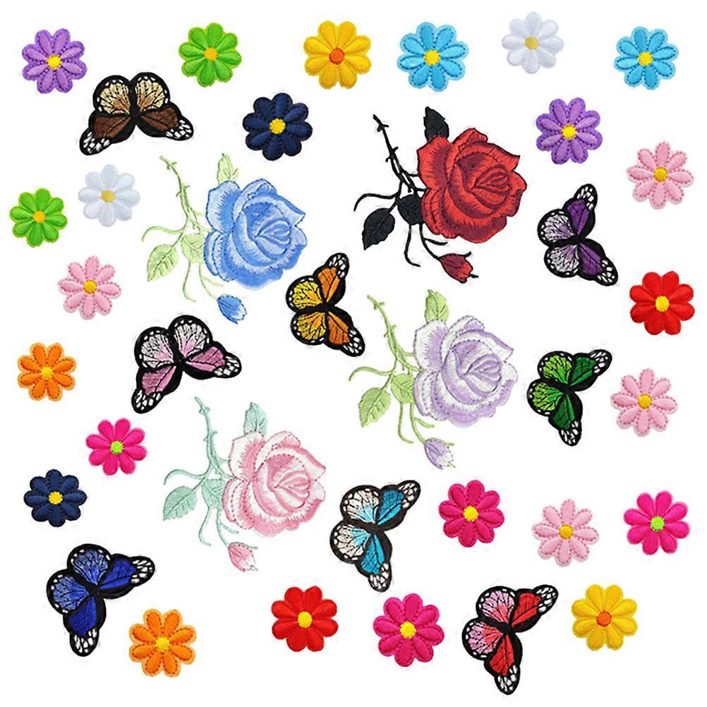 Cloth Embroidery Thread Patches for Sewing Use 36Pcs Assorted Color