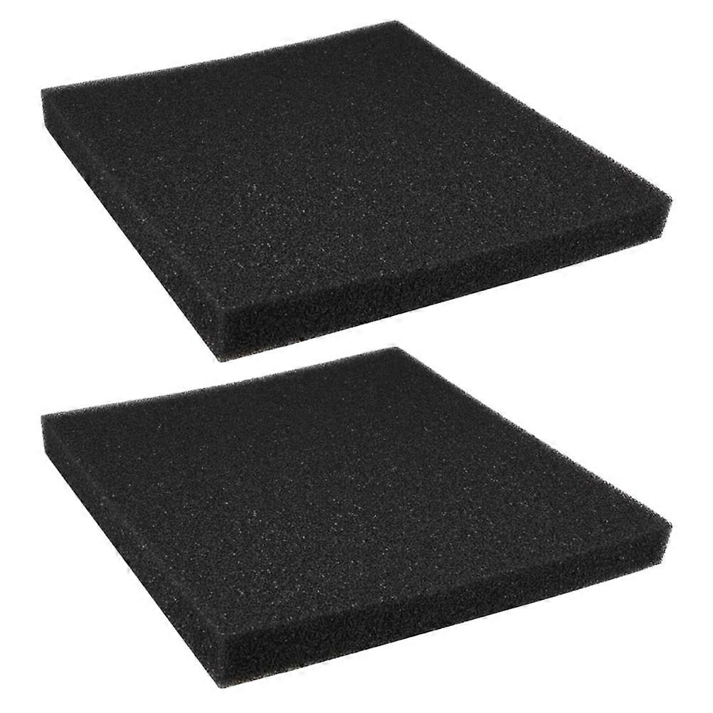 Schwarzer Wattefilter für Aquarien, 2 Stück