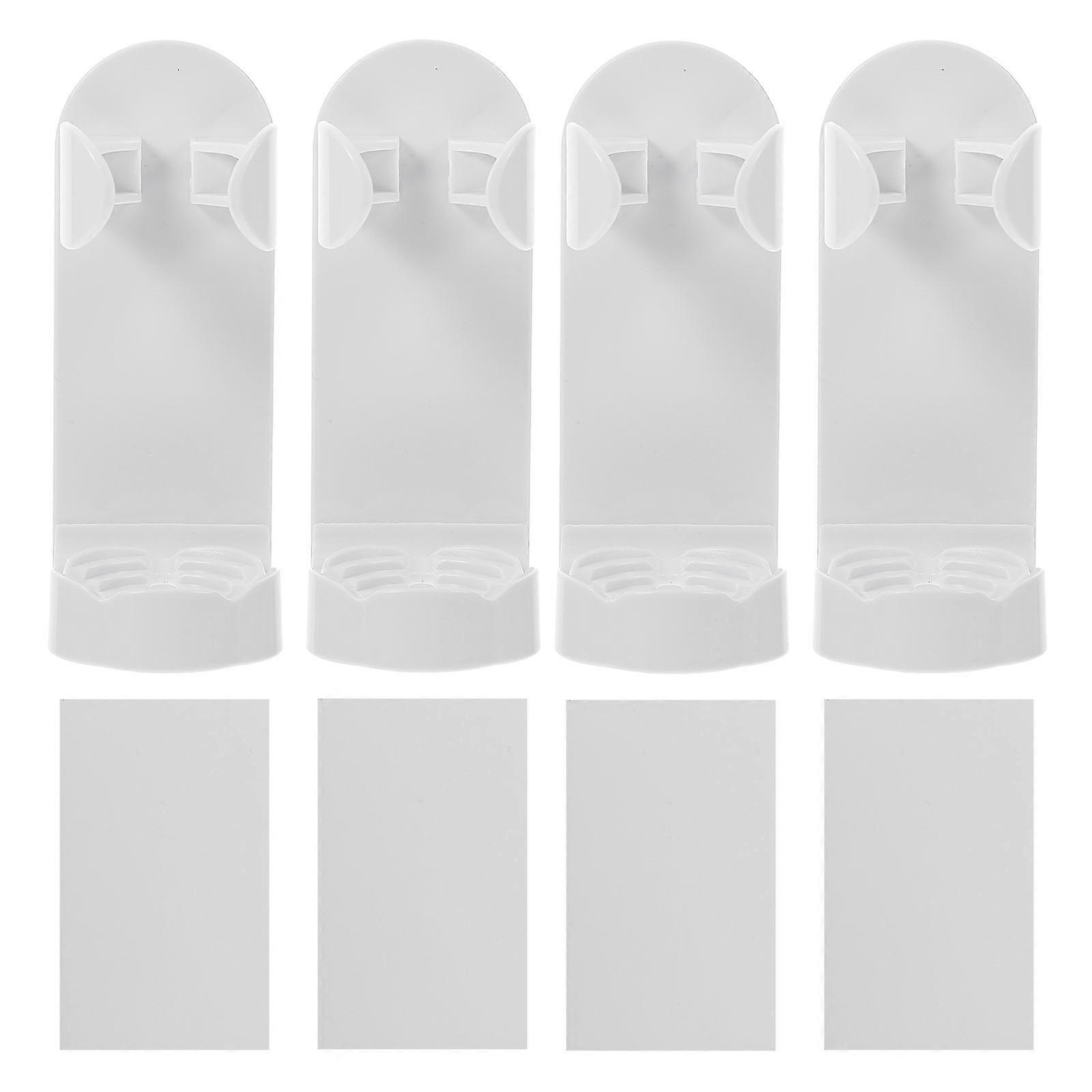 Electric Toothbrush Holder Rack for Bathroom Nails Free Wall Mount 4Pcs Set