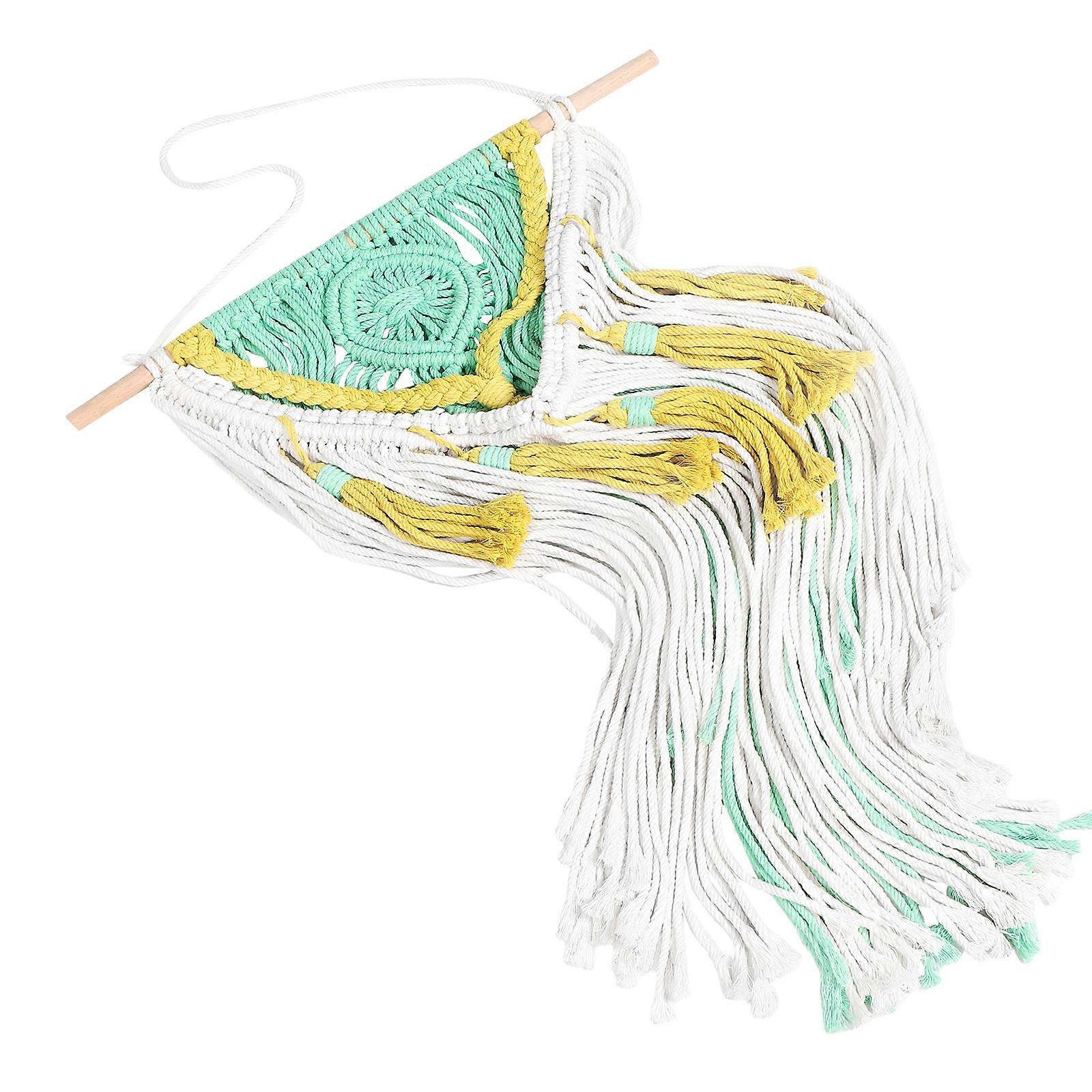 Boho Wall Hanging Tapestry Cotton Macrame Decor for Doll