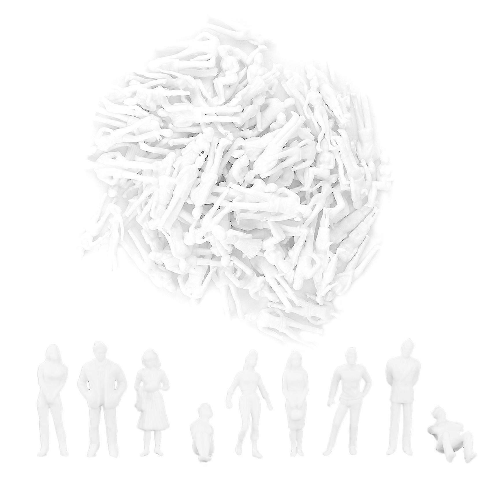 1:50 White Figures Architectural Model Human Scale HO Model ,100 Pcs