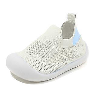 Lauflernschuhe für Babys, Sockenschuhe für Jungen und Mädchen, atmungsaktive, nicht weiche Gummisohle, Kleinkind-Hausschuhe, Sneaker, Sockenschuhe für Mädchen im Alter von 6-12 Monaten