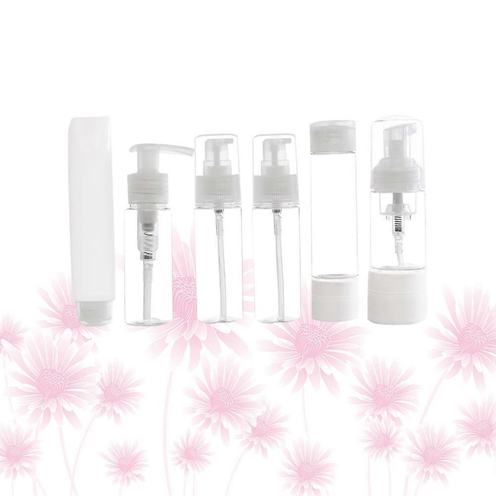 Cosmetics Subpackaging Bottle Press Pump Bottle for Storage Use 3Sets
