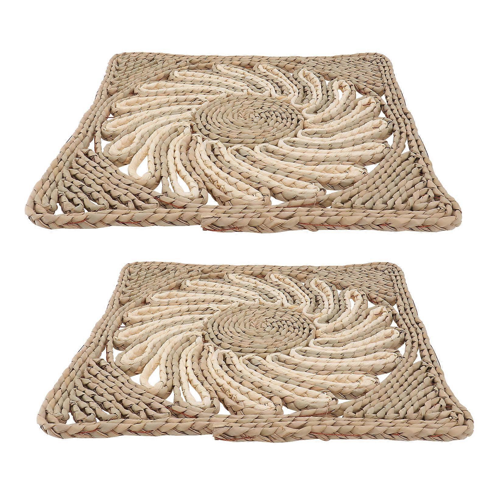 Round Cup Pad for Heat Insulation 4Pcs Handmade Assorted