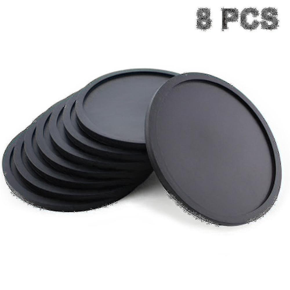 Bpa free Silicone Non slip Coaster Set Of 8 round Coasters