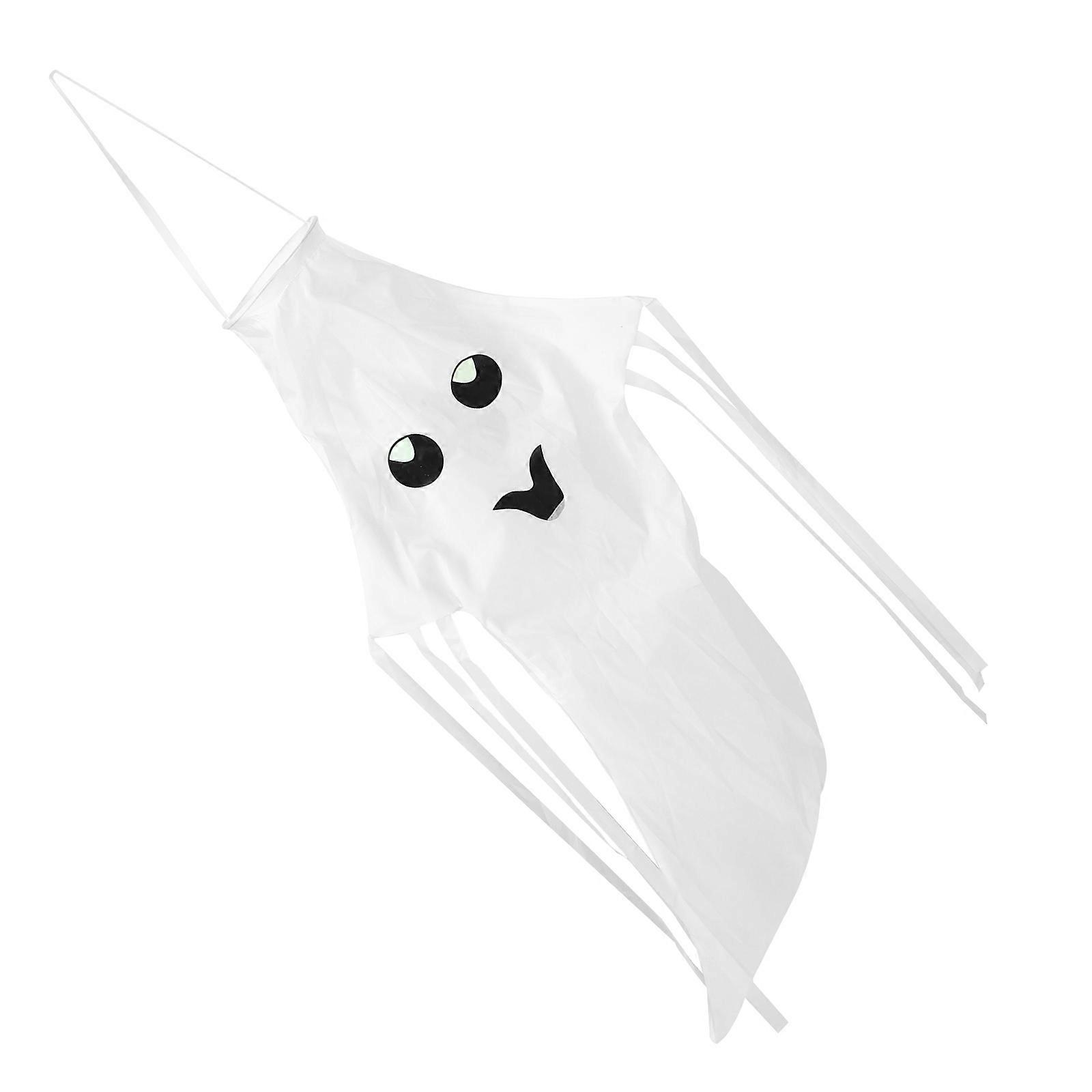 Decorative Halloween Windsock Polyester Ghost Wind Sock for Decoration 2Pcs