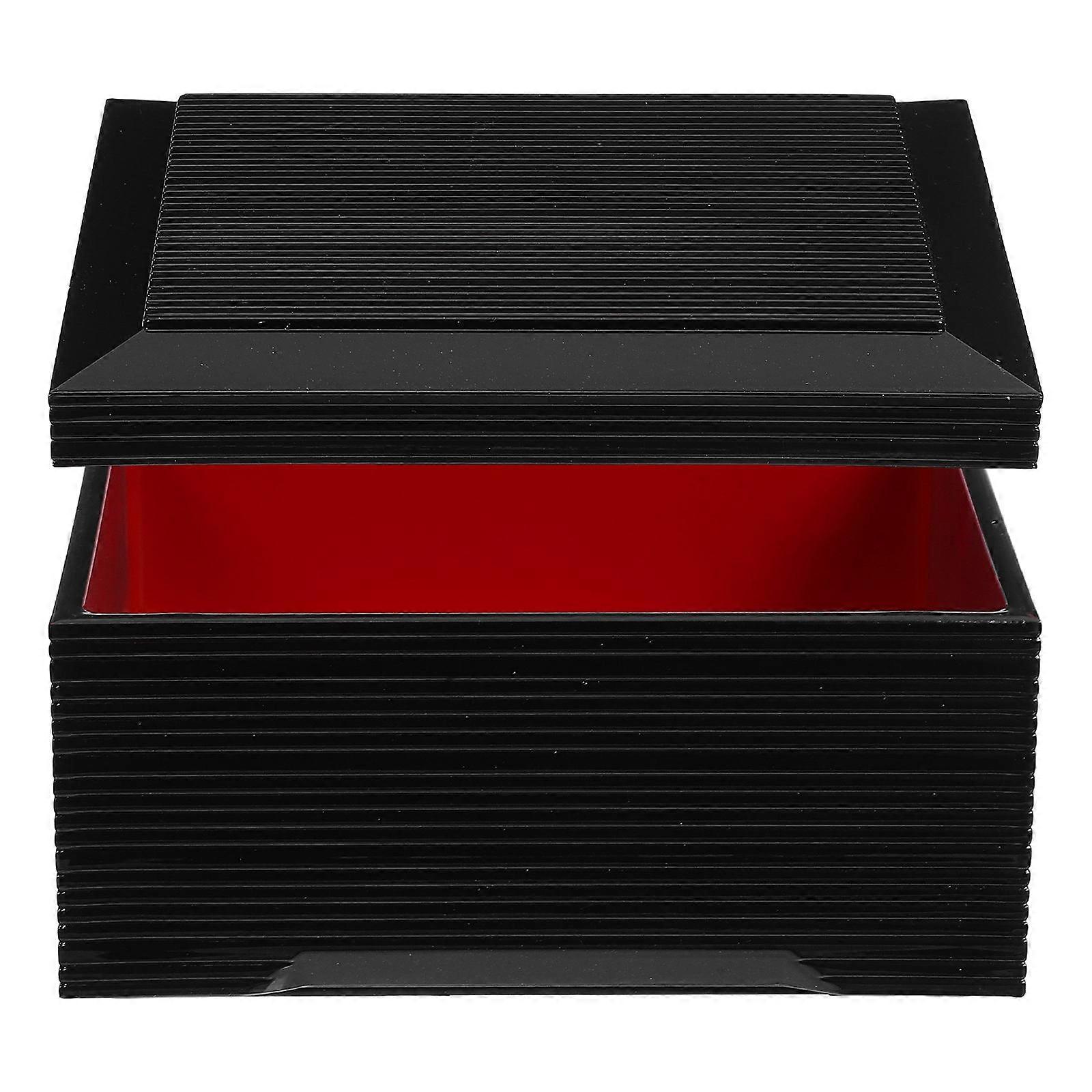 Japanese Style Bento Lunch Box for Serving with Lids Rectangular Container