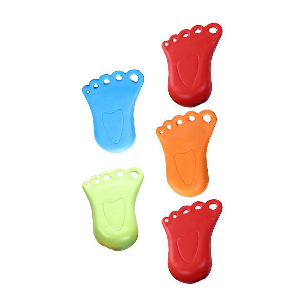 Safety Door Stop Holder Foot Sole Shape Protection Function 5Pcs