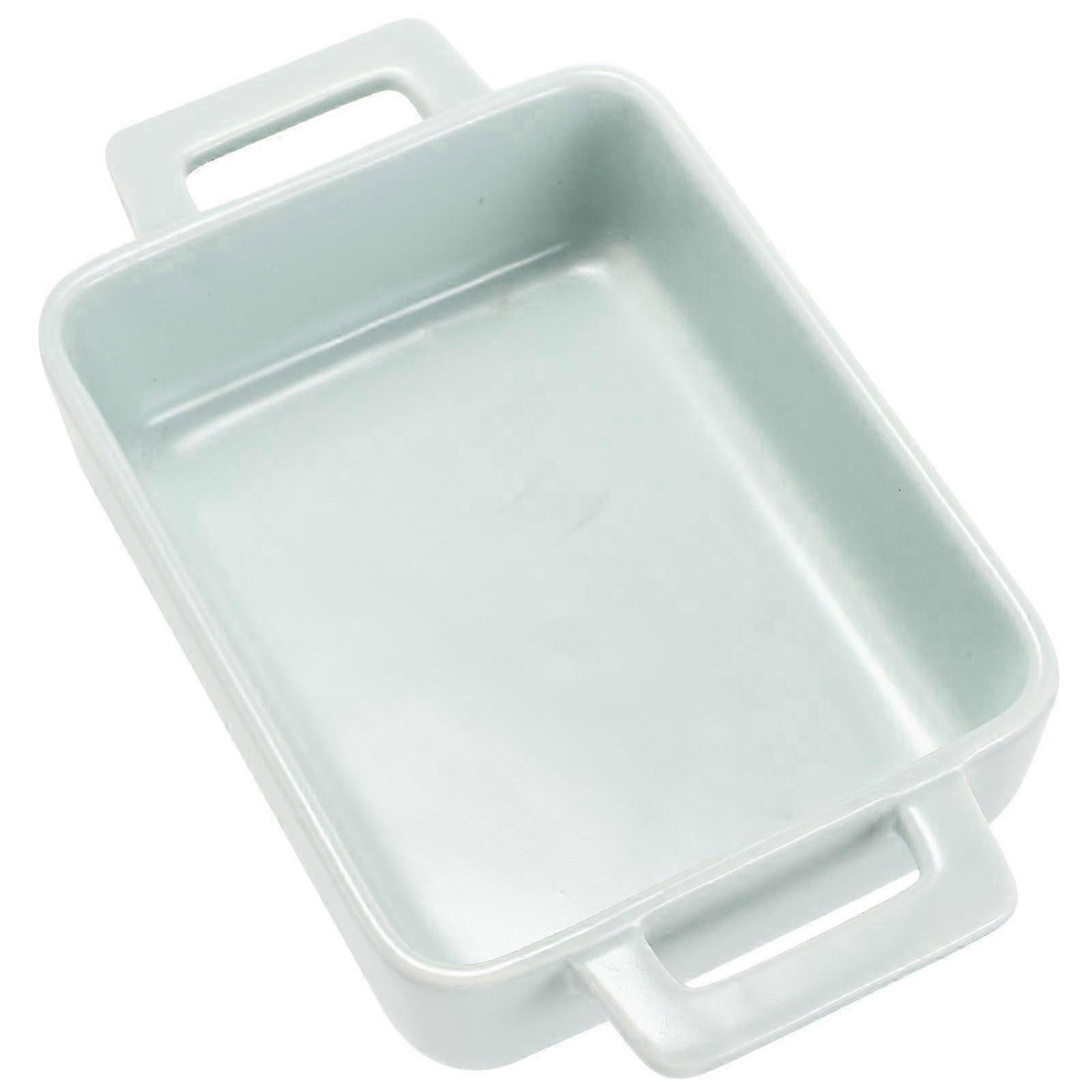 Multipurpose Ceramic Baking Tray with Double-Ear 1Pcs Bread Tray