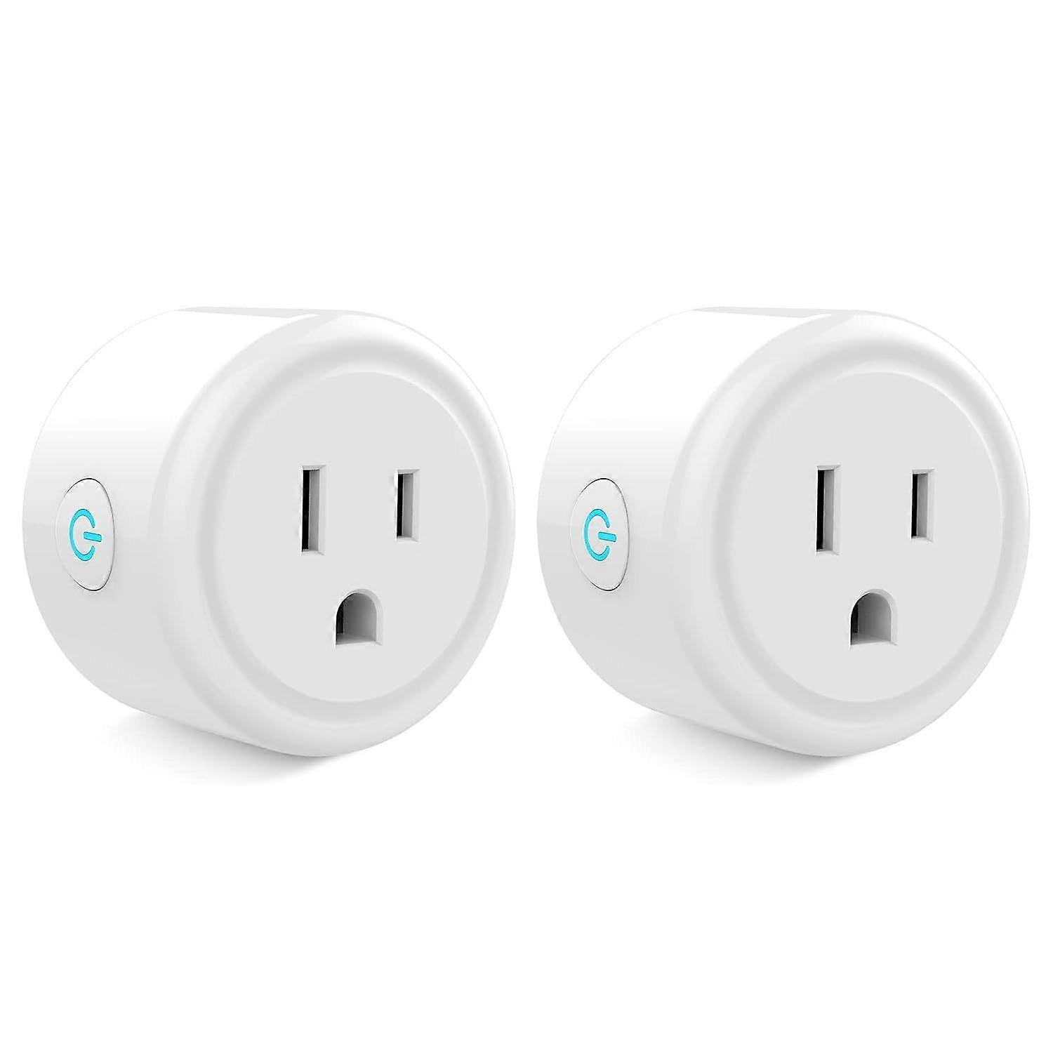Smart plug compatible withvoice control, mini smart outlet wifi socket with timer function, romte control,no hub require [MI]