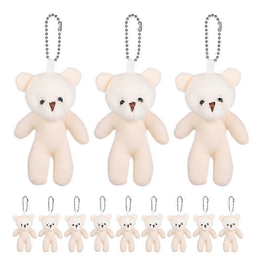 Stuffed Bear Keychain Hanging Decoration 20-Piece Set
