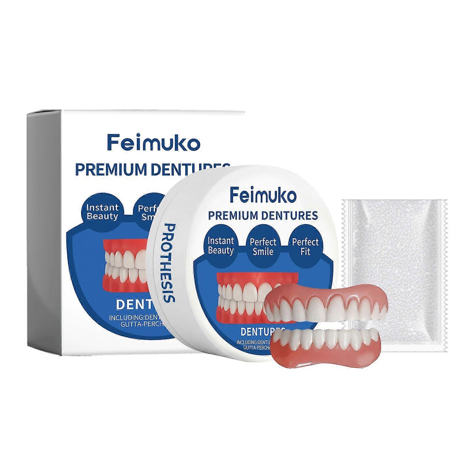 Feimuko Temporary Denture Set  Natural Looking & Comfortable Fit