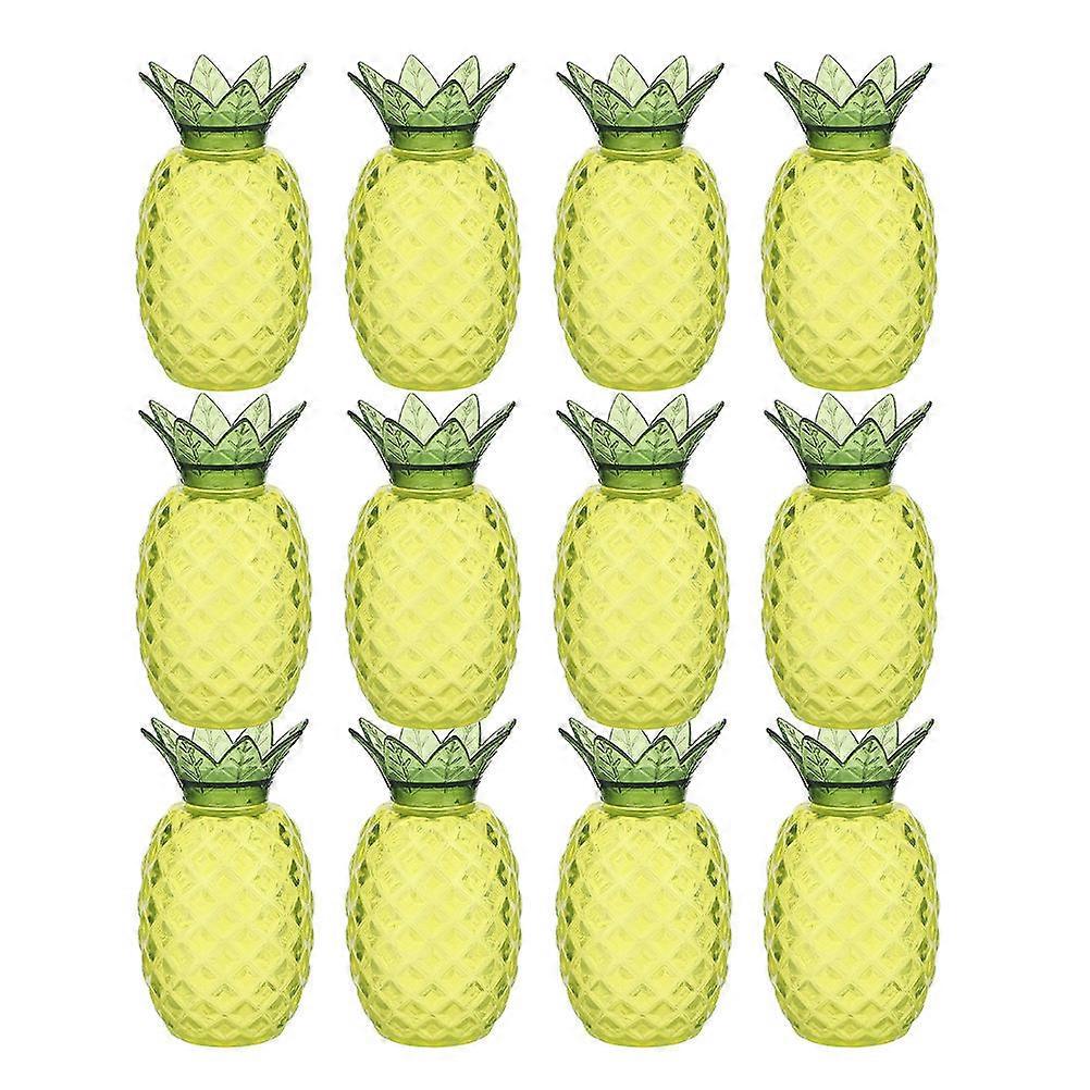 Plastic Pineapple Candy Boxes for Candy Wrapping Wedding 12Pcs