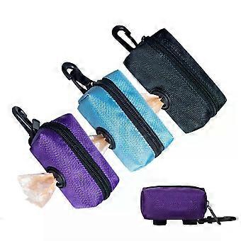 Pet Holder Hook Pouch Dispenser Waste Dog Puppy Pick-Up Travel Bags Poop Zipper