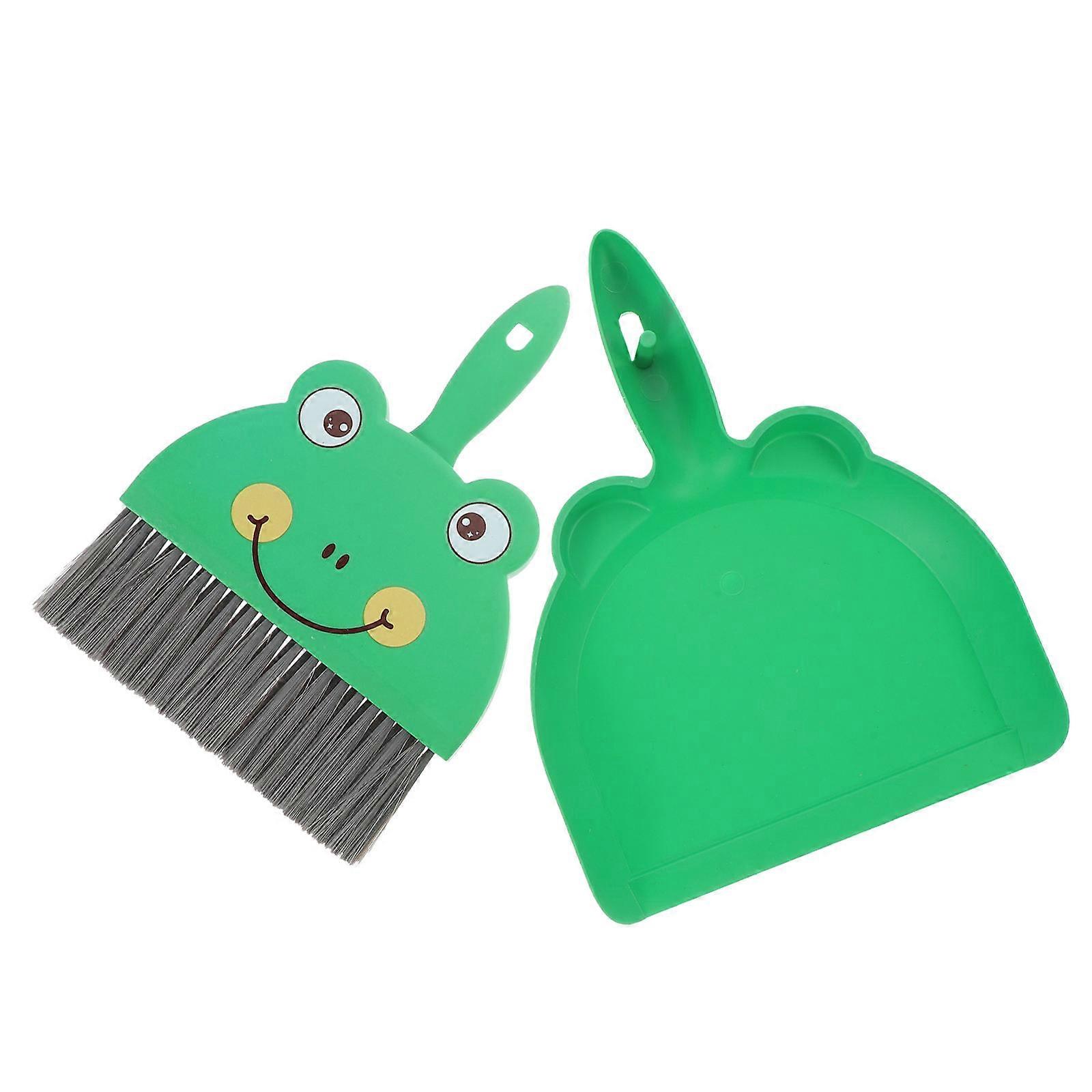 1 Set Mini Cleaning Broom Dustpan Table Brush Set Dining Table Sweeper Cleaning Tool