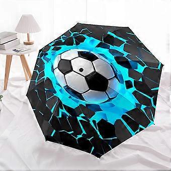 1PC football sport Umbrella Portable Folding Umbrella Iron Frame Hole Bone Structure Outdoor Home Umbrella A1