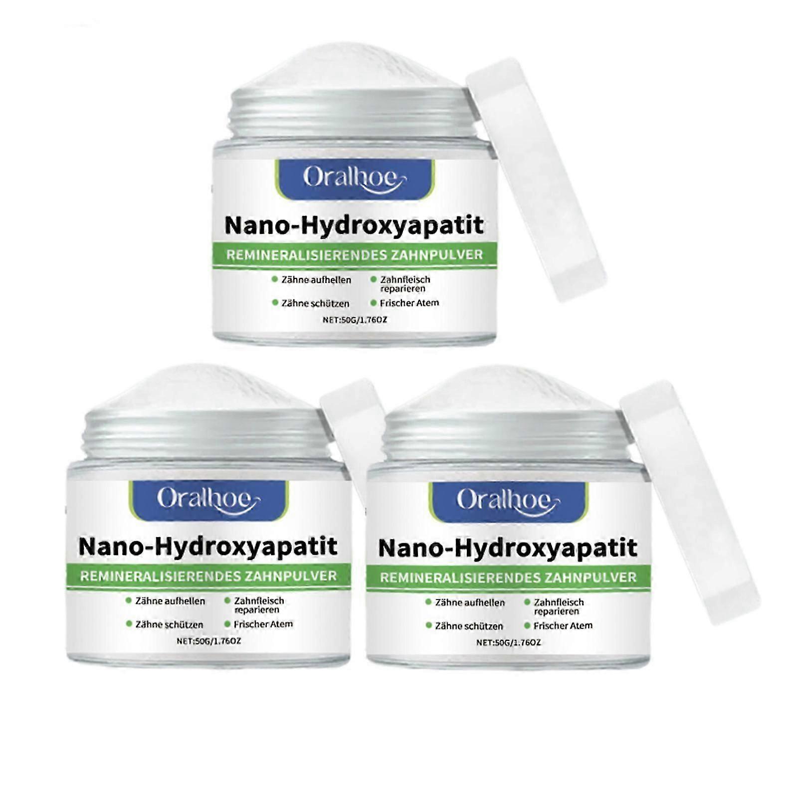 Poudre dentaire d'hydroxyapatite 3X
