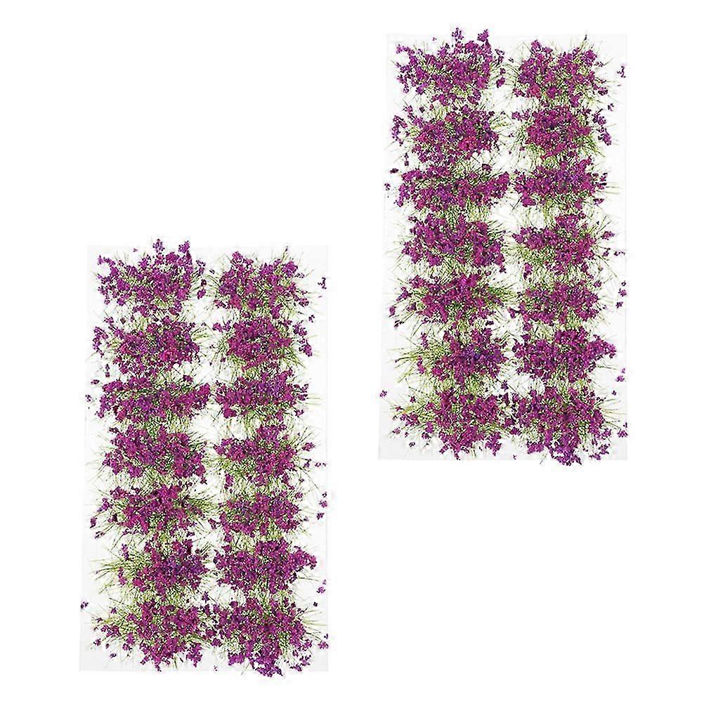 Mini Resin Flower Cluster Decor, 2 Boxes for Decoration