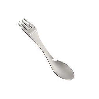Titanium Camping Spork 3in1 Lightweight Rustproof Outdoor Utensil with Bottle Opener 1PC