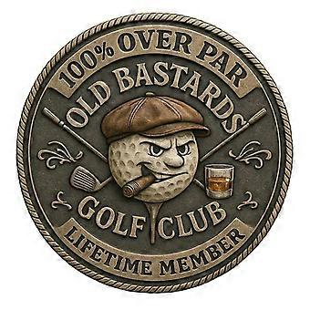 Funny Golf Challenge Coin Lifetime Member Double Sided Unique Gift for Players (1PCS)
