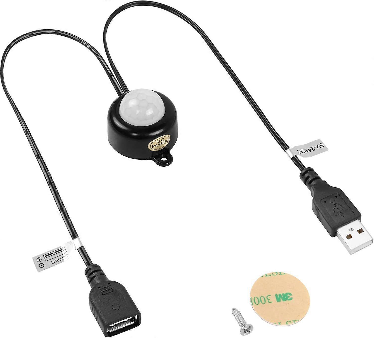 Mini PIR Motion Sensor Switch,with USB Interface Cable 2A PIR Infrared Motion