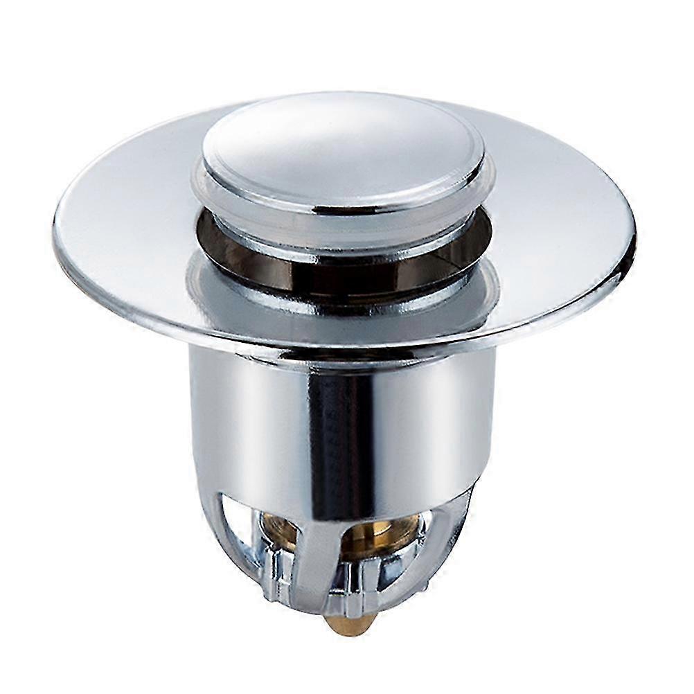 2Pcs Durable Sink Stopper Bounce Core Stopper compatible with Sink Silver Drain Plug