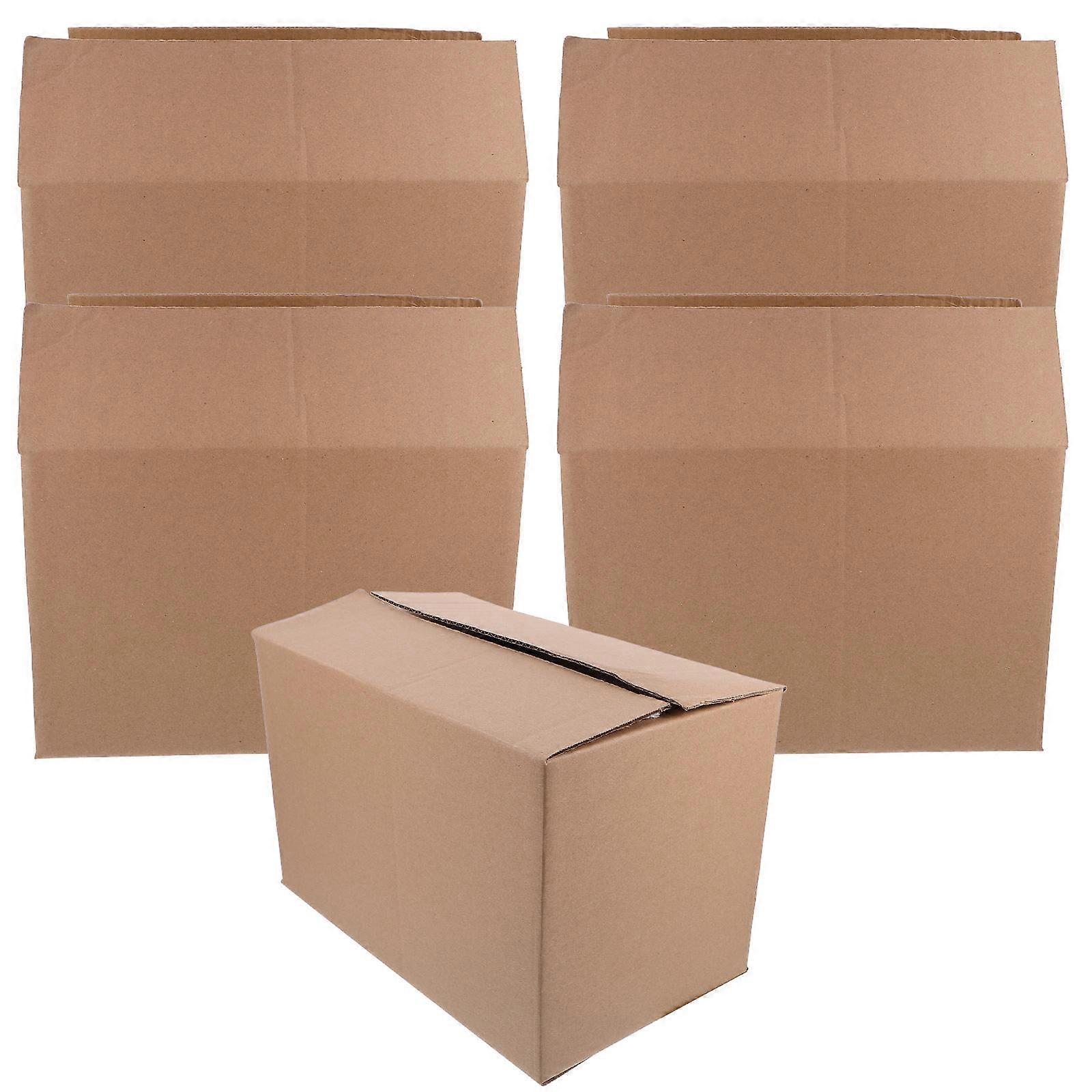5 Pcs Practical Packaging Boxes Packing Boxes Moving Packing Cartons for Storage
