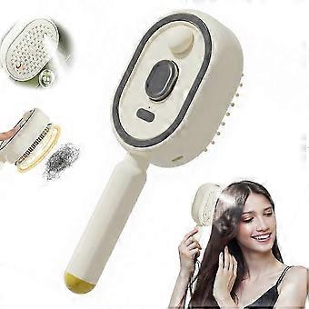 Steam Hair Straightener: Smooth Comb & Even Heat Technology for Effortless Short to Medium Length Hair Styling