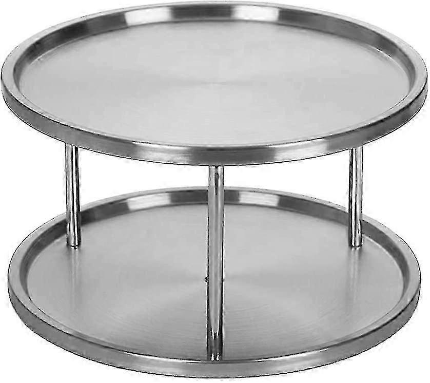 Multi-function Rotating Spice Rack compatible with Kitchen Storage, Stainless Steel Rotating Cond