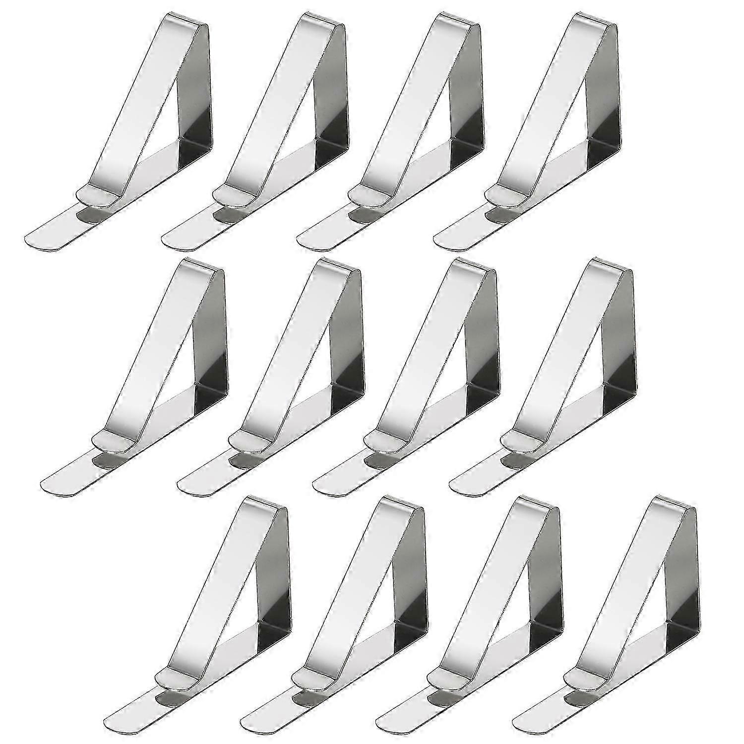 12Pcs Adjustable Metal Tablecloth Clips for Parties