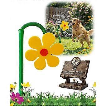 Crazy Daisy Sprinkler Dog Flower Fun Water Sunflower Toy Dazy for Yard & Kids Dancing Hose Play Chain Lawn Garden 2026 Upgrade Daisies 360° Rotating S