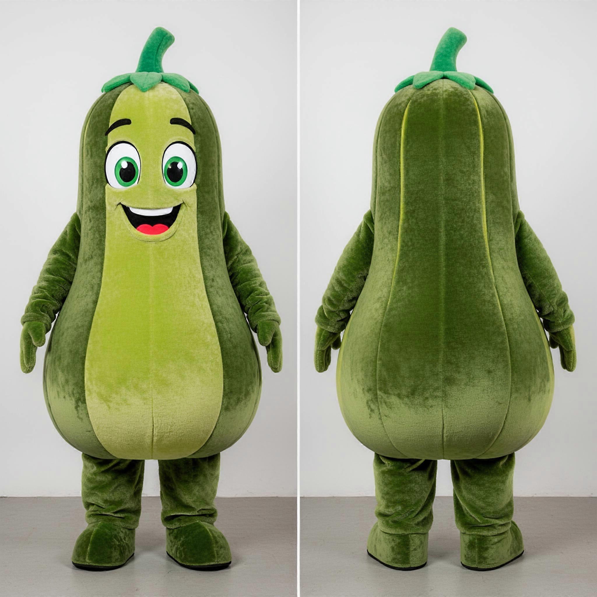 MASTICOT Olive Green Velvety Squash Mascot