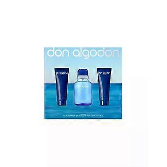 Don Algodón para Hombre Eau de Toilette Spray 100ml Set 3 Pieces