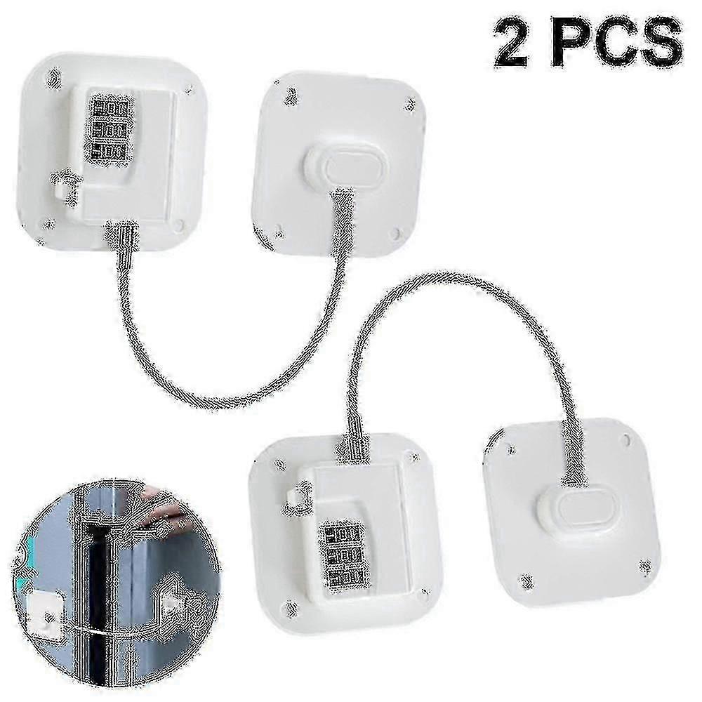 2 Pack Refrigerator Lock Heavy Duty Combination Fridge Lock
