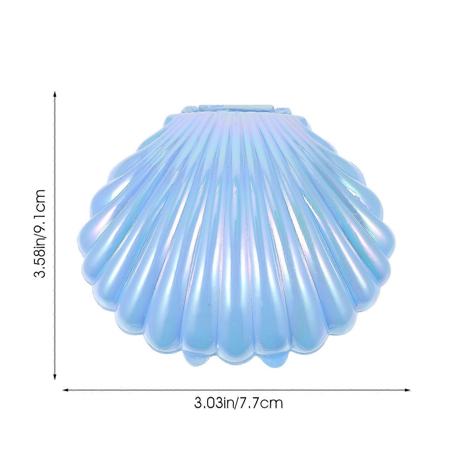 Candy Box for Storage 10Pcs Shell Candy Boxes Sky-Blue Plastic Material