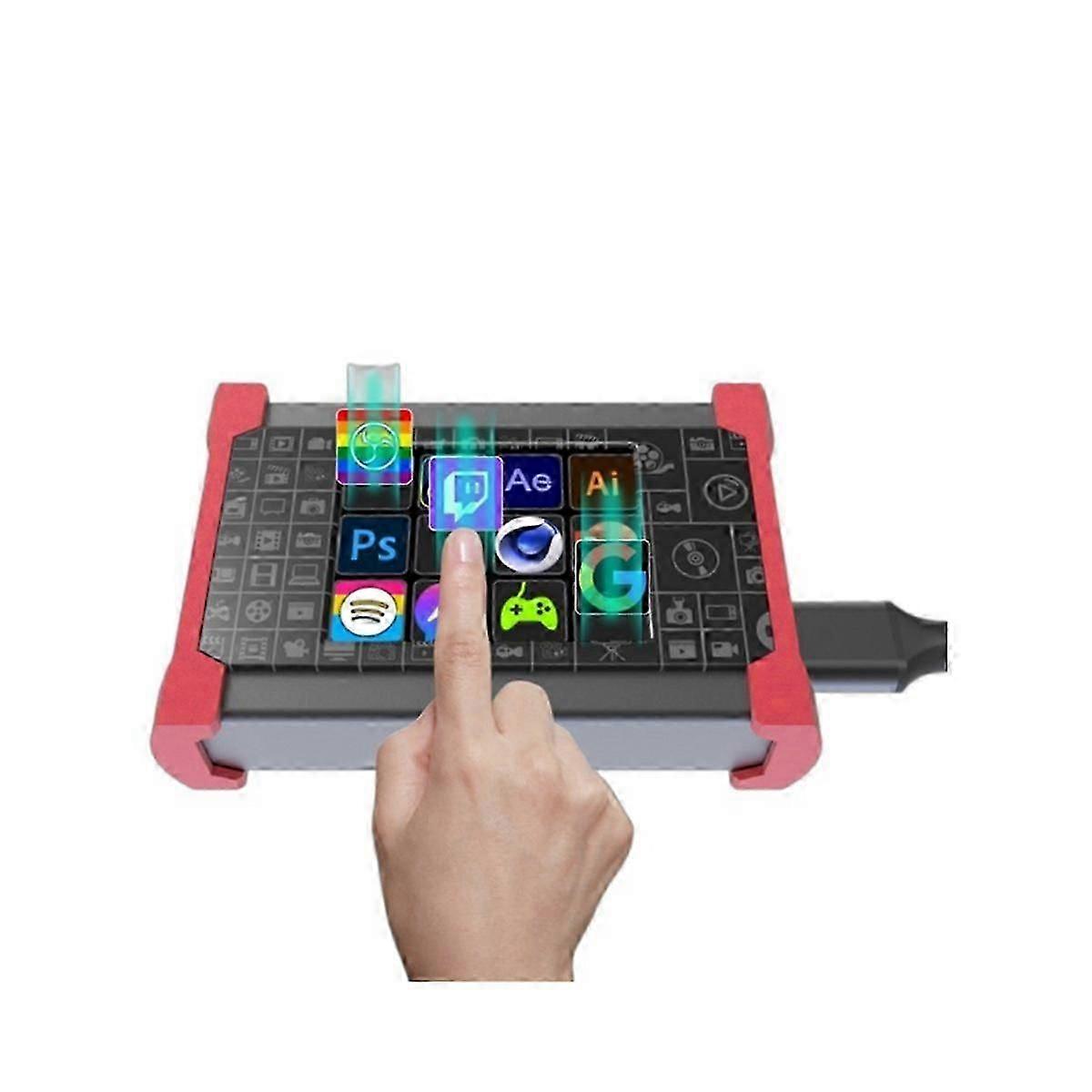4k Hd Capture Card Live Broadcast Console Stream Box Visual Smart Custom Keyboard Stream Deck Capture Support Obs/